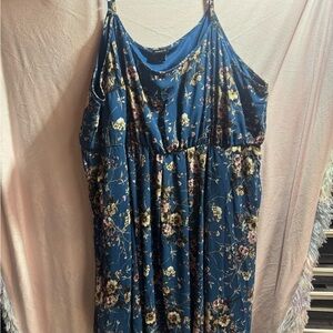 Torrid Blue Floral Dress